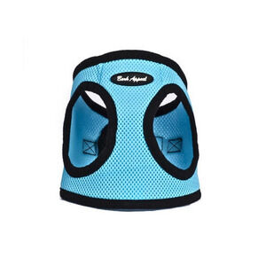 Bark Appeal Solid Mesh EZ Wrap Aqua Blue Dog Harness - XXS